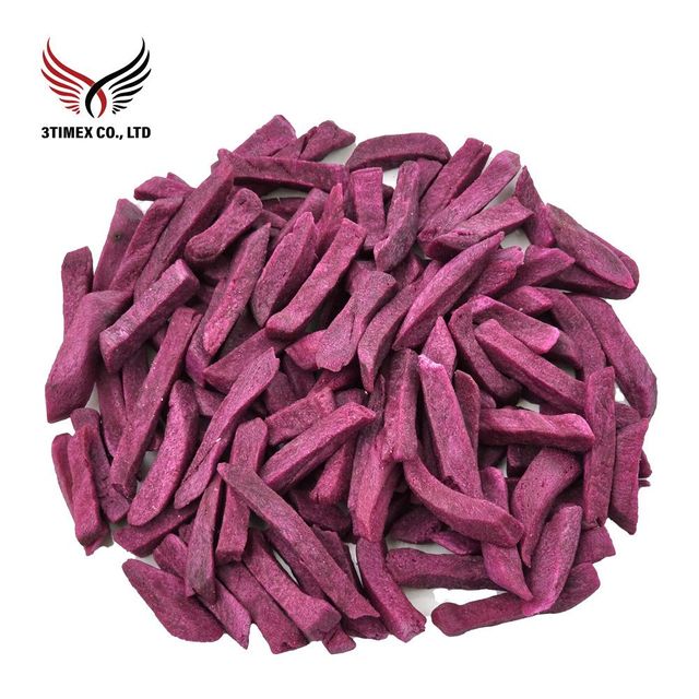 Wholesale Best Price Dried Purple Sweet Potato Slices High Quality Freeze Dried Nutritious Healthy Snack Dry Fruit From Viet Nam - Image 1