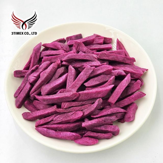 Wholesale Best Price Dried Purple Sweet Potato Slices High Quality Freeze Dried Nutritious Healthy Snack Dry Fruit From Viet Nam - Image 2