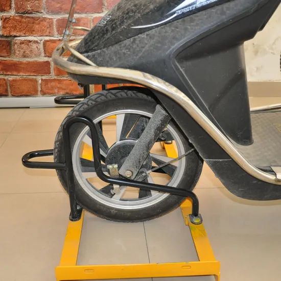 Floor Mounted Durable Modern 2 Bikes Carbon Parking E Bike Stand - Image 3