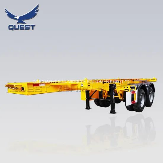 2axles 20FT Container Chassis Bone Frame Skeletal Skeleton Semi Trailer - Image 6