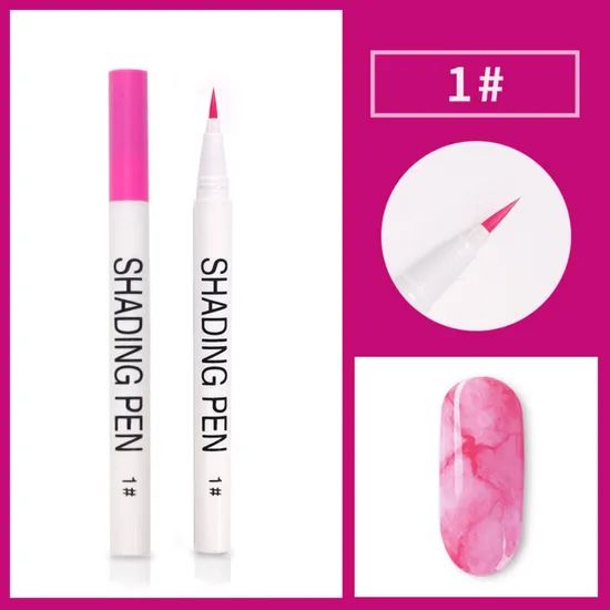 Manufacturers Wholesale Multi-Color Ink Glaze Color Quick Dry Gradual Nail Dye Pen - Image 3
