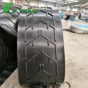 Professional Transport Material Patterned Chevron Herringbone Rubber Conveyor Belt - Image 1