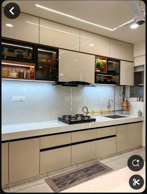 Modular Kitchen Service Kitchen Type All Shutter Finish All Kitchen Layout All Cabinet Core Material All Hardware Brands Kessebohmer, Hettich, Ebco, Blum, Hafele, Grass, - Image 12
