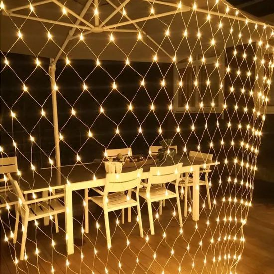 110V 220V Customized Net Mesh String Fairy Lights LED Fishing Light for Diwali Decoration - Image 1