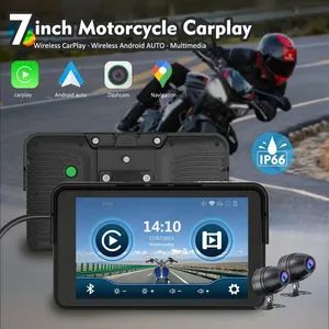 Factory Motorcycle Car Player IP67 Waterproof 7 Inch High Configuration Touch Screen Android Car DVR Bluetooth Navigation GPS Motorcycle Player - Image 4