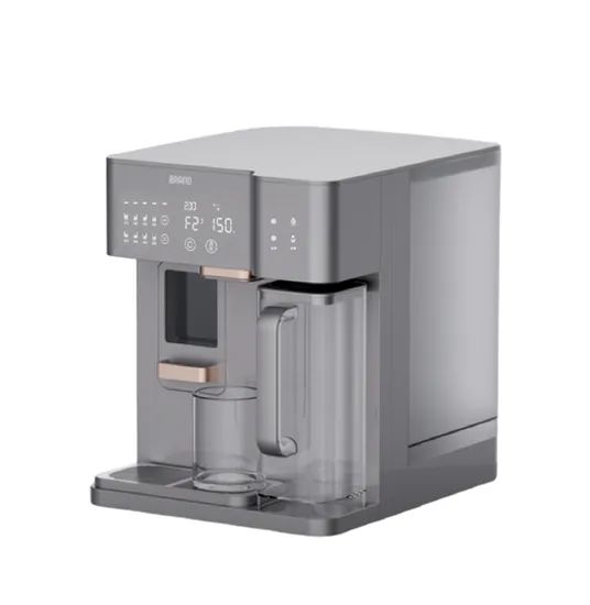 Instant Heating Hot Water Dispenser Compressor Cooling Cold Water Cooler Mini Desktop RO Water Purifier with Ice Maker Function - Image 1