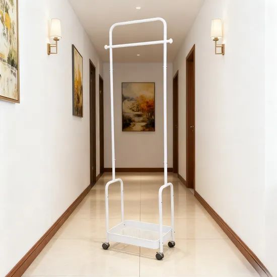 No Drill Coat Rack Practical Rental Home Storage Organizer Color White Style Modern N.W. 2.05 Kg G.W. 2.45 Kg CTN 1 - Image 6