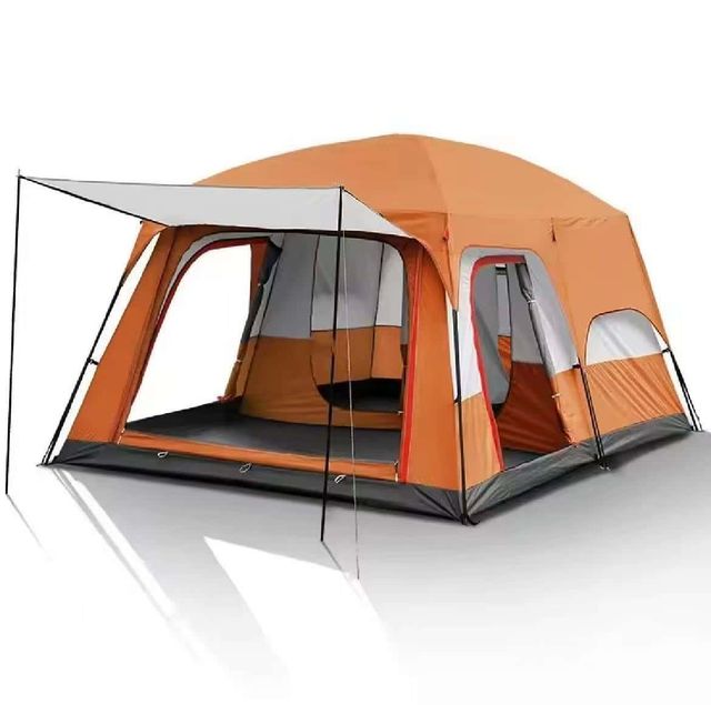 Outdoor camping family tent Multi-person tent  Thick Black Rubber Sunscreen for Cars Quick Automatic Opening - Image 3