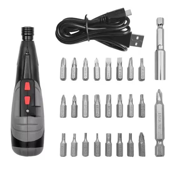 Type-C Rechargeable, Customizable, Multifunctional, Lightweight Electric Drill, Cordless Screwdriver - Image 2