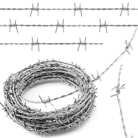 Low Cost Perimeter Protection Wire Anti-Rust 12X14 Gauge Barbed Wire - Image 2