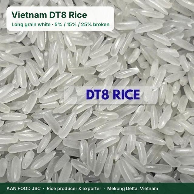 Vietnam DT8 Long Grain White Rice 5% Broken - Soft Texture Rice for Export – product photo 2, product detail gallery