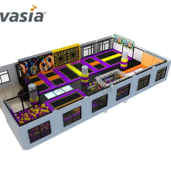 Hot Sale Kids Free Zone Jumping Trampoline Park Age Children Origin China Shape Square Trademark Vasia Dimension >16ft Certification - Image 2