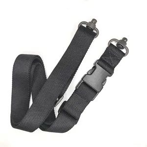 S-BD05 Black 2mm Nylon Gun Sling 125Inch QR Swivels MOQ800 Color Black Thickness 2mm Material Nylon HS Code 56090000 Model NO. S-BD05 - Image 1
