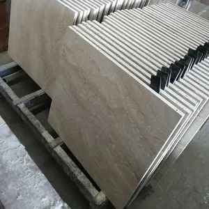 Navona Marble Travertine, Cream/Beige/Light Travertine Origin China HS Code 6802911000 Service OEM Support Waterabsortion - Image 2