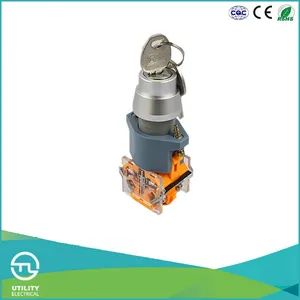 IP45 La110-A2-Y Push Buttons Switch Rotary Key Switch Brand Utl Color Grey Origin China Trademark UTL Type Composite HS Code 85318090 - Image 5