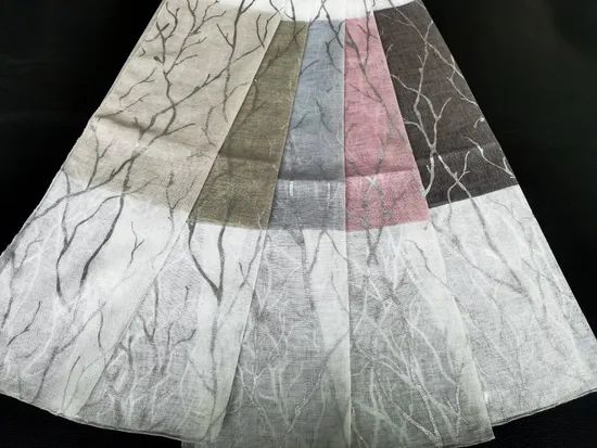 Home Textile Linen Looks Foiled Curtain - Image 3