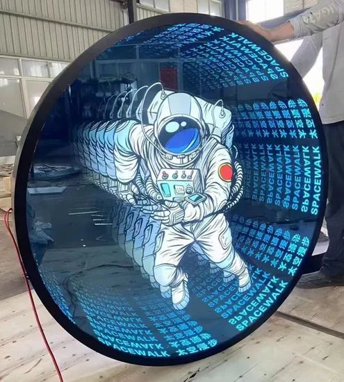 3D Infinity LED Neon Sign Illuminated Tunnel Mirror Light for Retail - Image 2