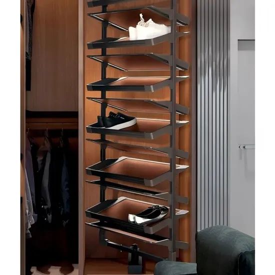 Wardrobe Revolving Shoes Rack Storage Accessories for Bedroom - Image 6