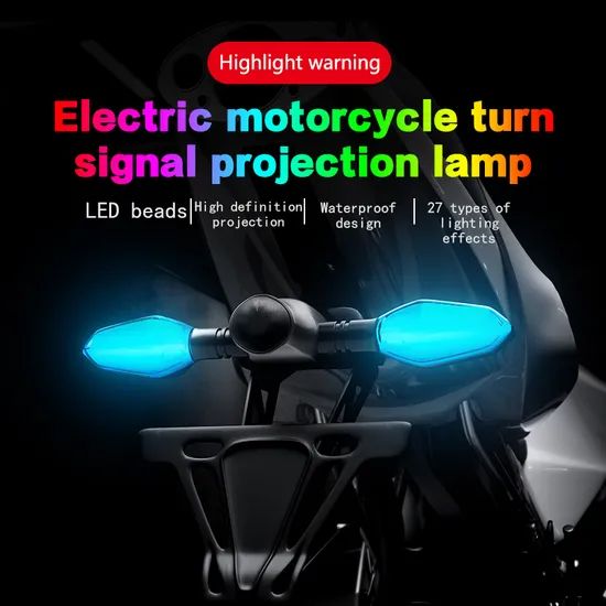 Car Amber Turn Signal Projector Light Ground Indicator Lamp Motorcycle Turn Signals LED Light - Image 5