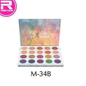 New Arrive 20 Color Glitter Eyeshadow in Paper Cardboard Palette Packing - Image 2
