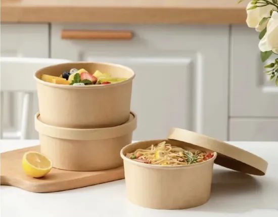 Food-Grade Disposable Paper Bowl Lunch Boxes - Image 4