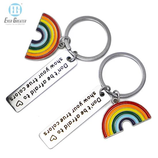 Sublimation Hard Enamel Keychains Custom Metal Keychain Origin China Shape Customized Feature Anti Rust HS Code - Image 6