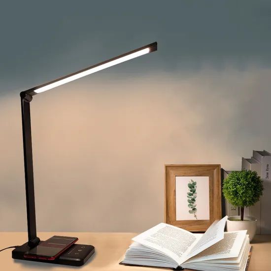USB Eye-Protection 5 Level Touch Wireless Charging LED Table Lamps - Image 1
