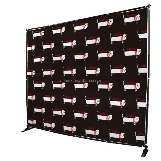 10X10' Event Backdrop Telescopic Banner Stand Type L Stand Shape Straight Model NO. JMZJ Style Floor-type Feature Fireproof - Image 1