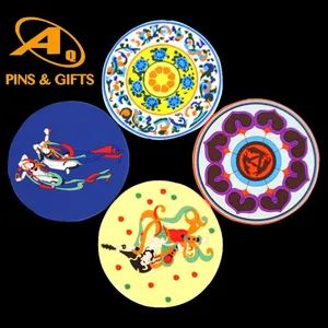 Home Decoration Promotional Gifts Soft Kitchenware in Square Shape PVC Rubber Coaster Set Bar Mat with Logo Kitchen Accessory - Image 2