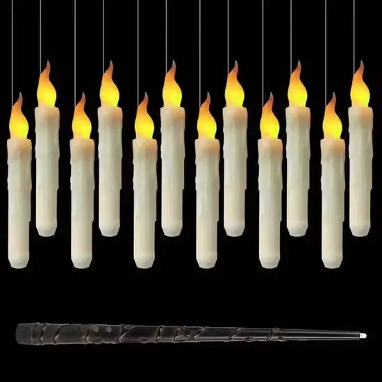 Cross-Border Hot-Selling Floating LED Magic Wand Candle - Halloween Home Decor - Image 1