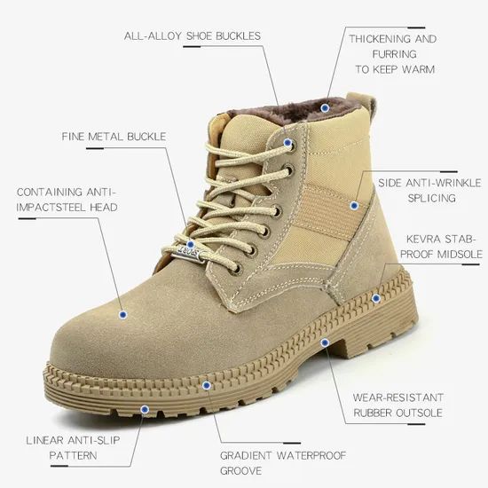 Stylish Custom Industrial Safety Shoes with Composite Toe Cap for Work Protection - Image 6