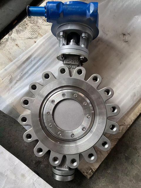 DMS EN593 Butterfly Valve Wafer Type full lugged Triple Eccentric Carbon Steel  Stainless Steel gear operated Mariposa V - Image 4