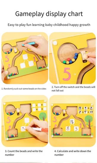 Montessori Math Addition and Subtraction Teaching Aid Toys Scale Medium Origin China Style Chinese Color as Photo Trademark - Image 5