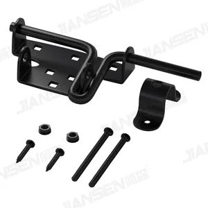 JL2216 Black Steel Slide Bolt Lock 144mm 35-50mm 1Y MOQ100 Part Pin OEM Accept Style Modern Origin Zhejiang Model NO. JL2216 - Image 2