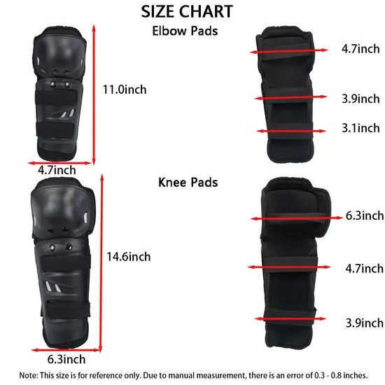 Customized Motorcycle Protective Elbow & Knee Pads Set Origin China Material Nylon Model NO. HC5007 Age Group Adults HS Code 6307909000 - Image 6