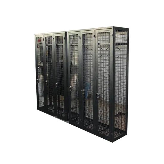 Custom Made Steel Mesh Cabinets Wire Storage Lockers for Garage Warehouse - Image 5
