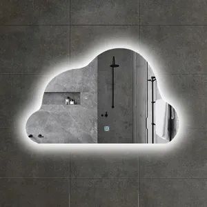 China High Quality Customized Size Multi Function LED Three Color Bathroom Smart Mirror - Image 3