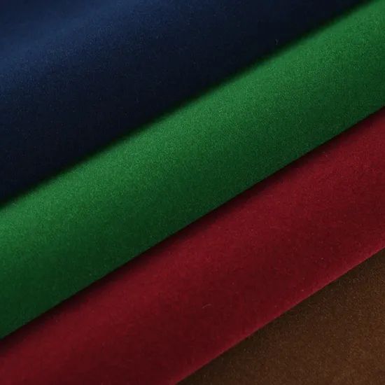 100% Polyester Tricot Flock Fabric 150-180GSM Plain GOAT Short Fiber 25-30M Roll MOQ1000 25-30D - Image 2