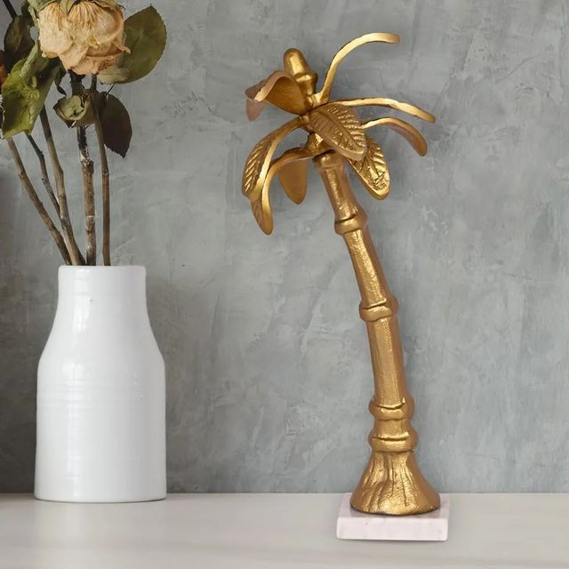 Table Decorative Items Color GOLD Material ALUMINIUM Packaging Size 45CMX20CM Size/Dimension 37CMX14CM Country of Origin Made in - Image 4