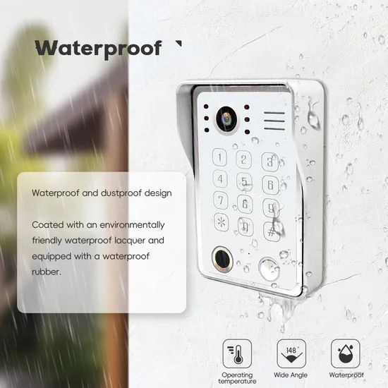 Tuya APP Remote Video Door Phone Intercom Metal Case Doorbell with Fingerprint - Image 3