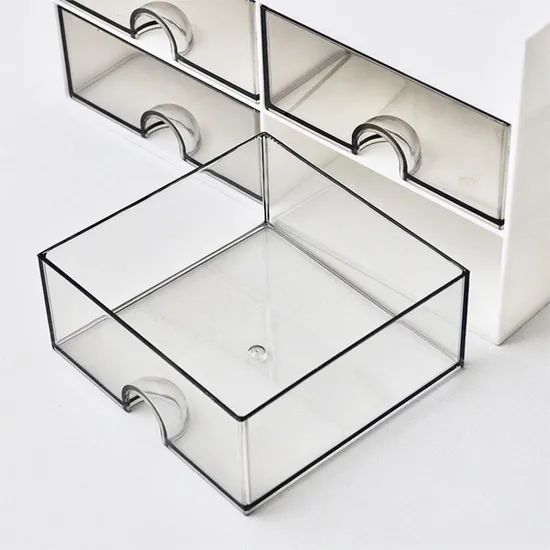 Foska Plastic Office Storage Organizer with Stackable Desktop Drawer - Image 5