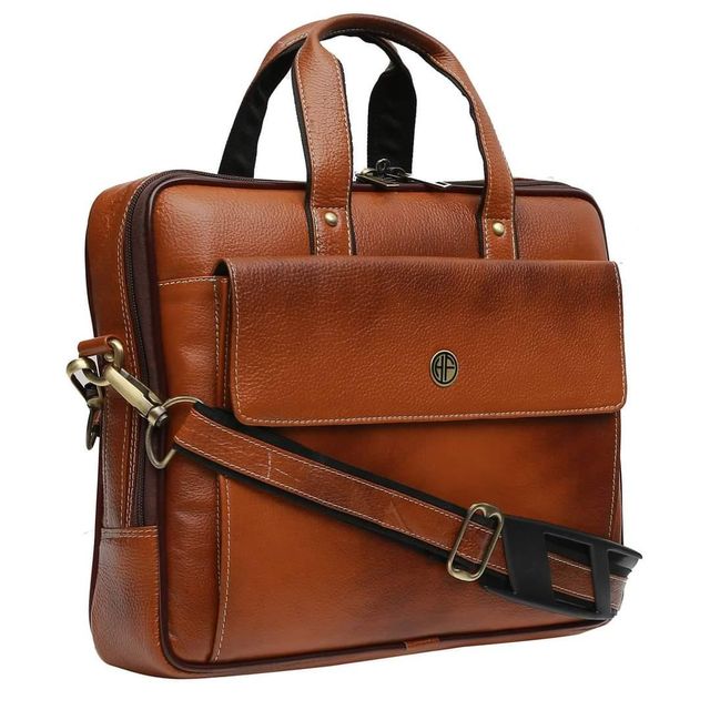 Genune Buffalo Leather Office Bag - Image 4