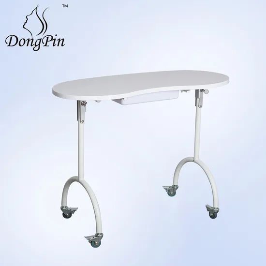 Modern Design Salon Metal Steel Nail Manicure Tables G.W 9kg N.W 8kg MOQ 10 PCS Color White Condition New Package - Image 2