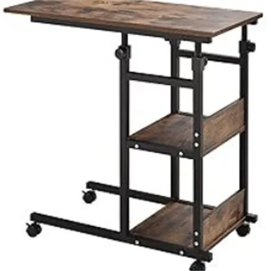 Multi Functional Bedside Desk with Adjustable Height Foldable Tables - Image 4