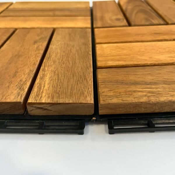 Acacia wood flooring tiles, size 30x30x2.4cm Tile Size 30x30x2.4cm Material Acacia Wood, Wood Carton Size - Image 4