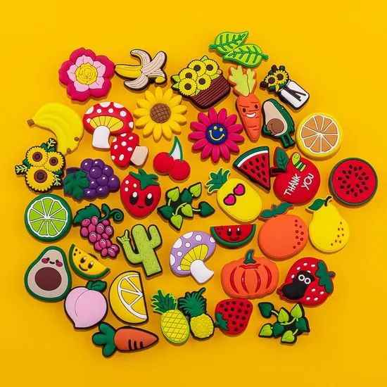 Wholesale New Arrival Custom PVC Fruits Flower Shoe Decorations - Image 2