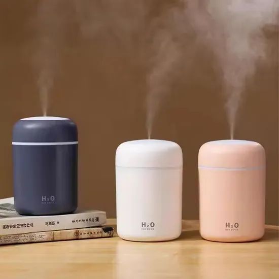 Portable Mini LED Light Cup Spray Humidifier 300ml Spray Mist Double Wet Aroma Essential Oil Diffuser H2O Car Air Humidifiers - Image 5