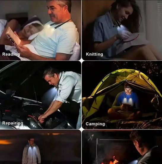 Rechargeable Book Light Eye Protection Reading Light Material ABS Usage Reading Lamp Power 1W LED Low-Power IP Rating IP43 - Image 5