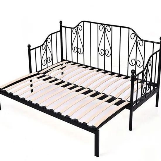 Wholesale Cheap Single Size Metal Bed Frames Iron Bed - Image 5