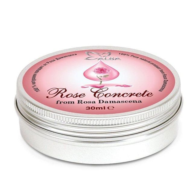 Rose Concrete from Rosa Damascena Color Orange-red Texture Wax-like Packaging metal box Content Concrete from Rosa Damascena - Image 1